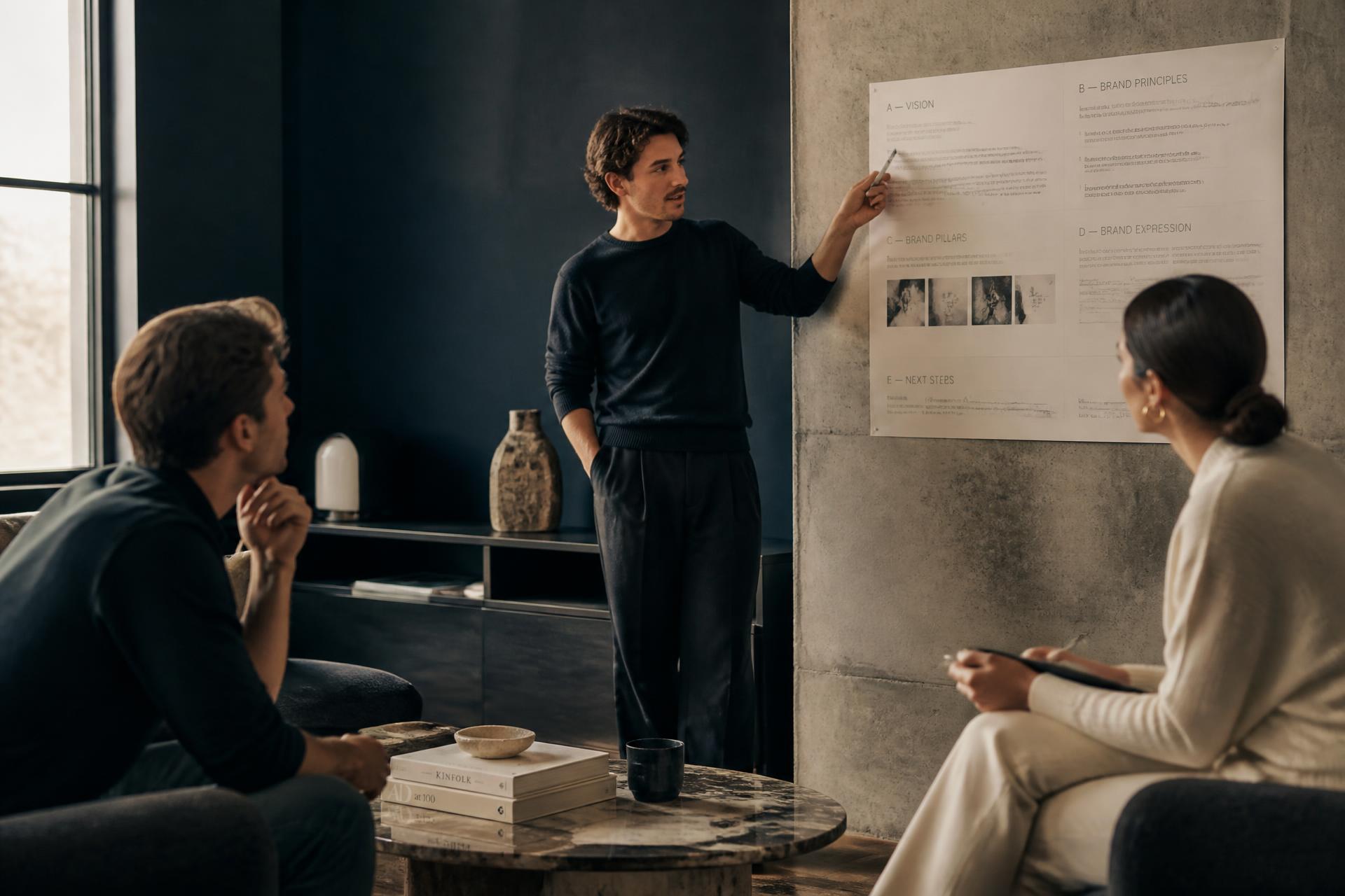 Digital environment: minimalist workspace with analytics dashboard