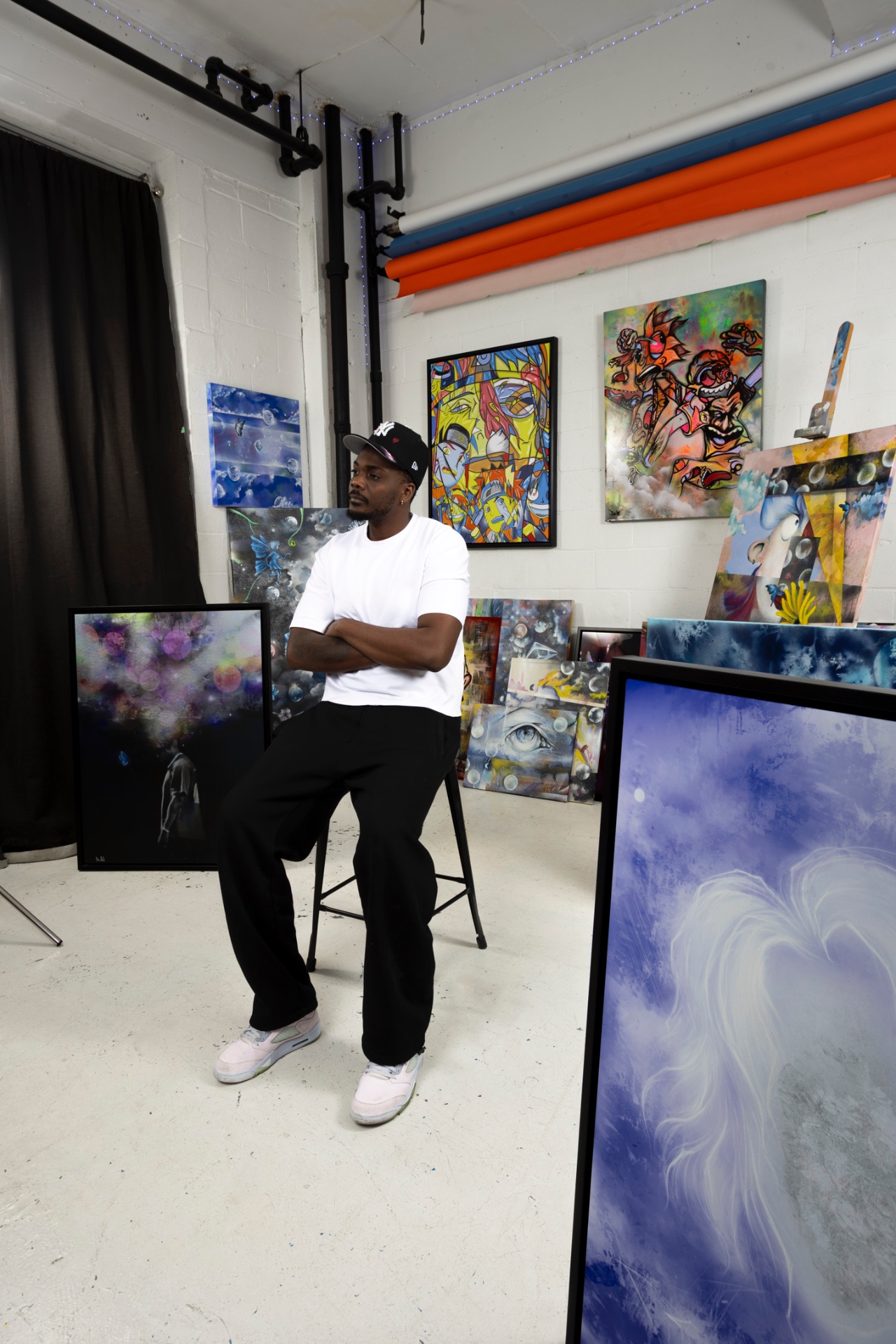 Dino in his Montréal studio